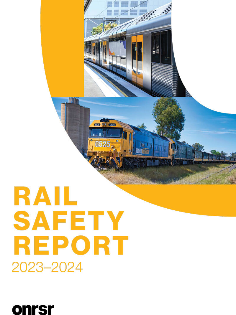 2023-2024 Rail Safety Report cover