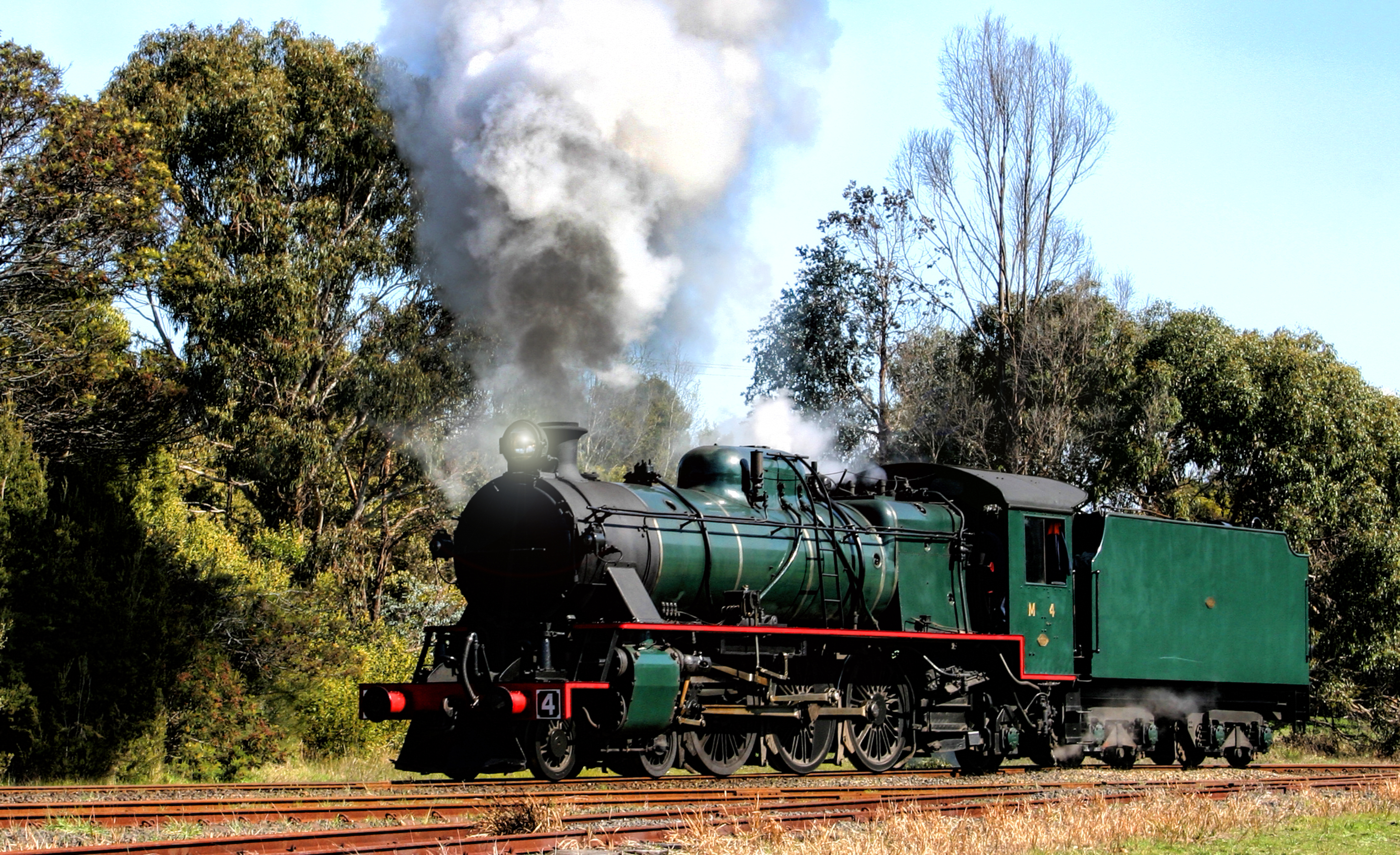Image TAS Steamtrain near Devenport April 2021 i Stock 1312048753
