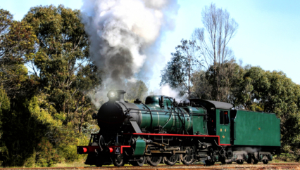 Image TAS Steamtrain near Devenport April 2021 i Stock 1312048753