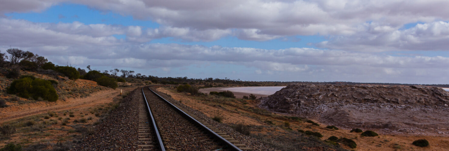 Railway tracks in regional Australia
