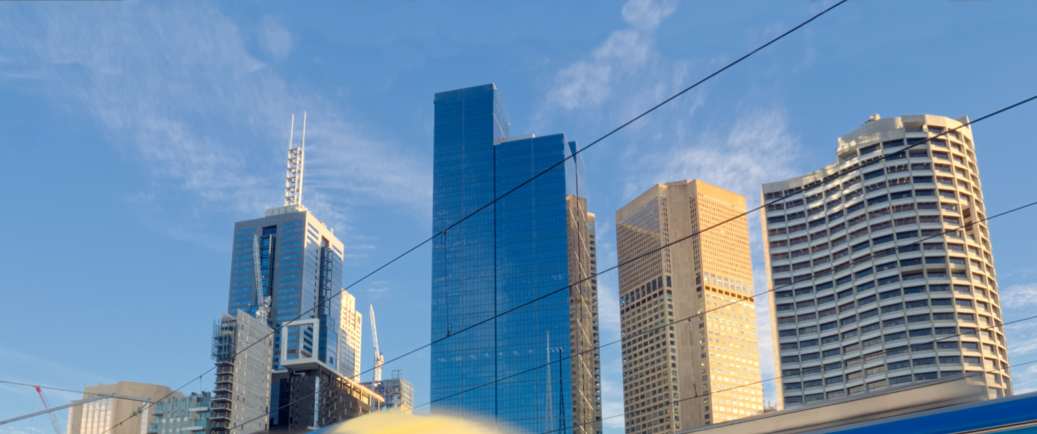 Image VIC trains travelling at speed in Melbourne
